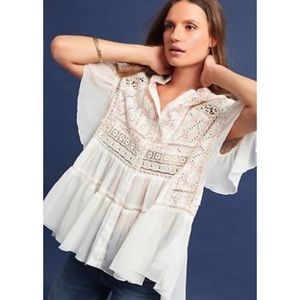 Akemi + Kin Lindy Popover blouse, Anthropologie